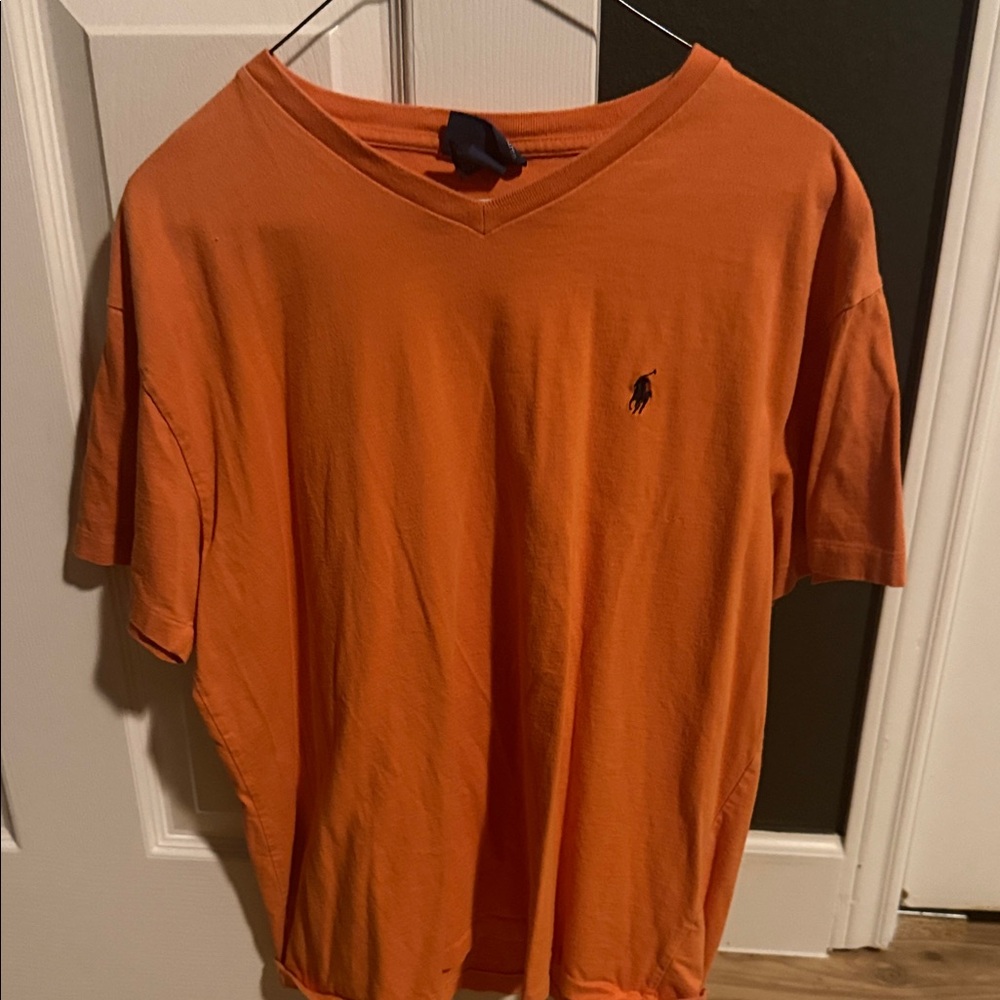Polo by Ralph Lauren Men's Bright Orange Tee